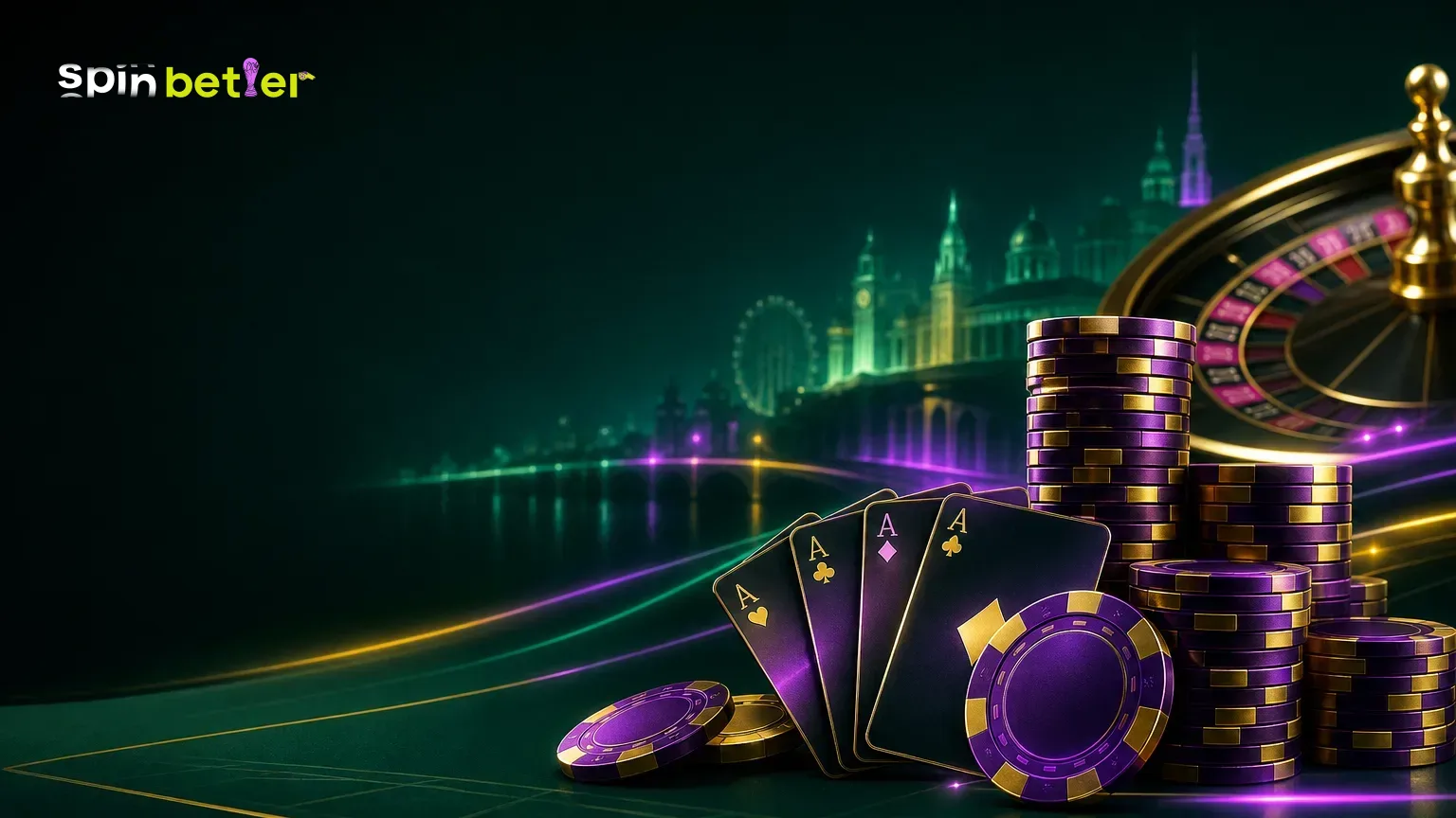 SpinBetter Österreich — Luxus Casino mit Spielchips und Karten